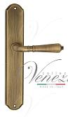 Дверная ручка Venezia на планке PL02 мод. Vignole (мат. бронза) проходная