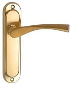 Дверная ручка на планке MSM мод. 405M SB (матовое золото) проходная