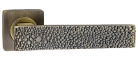 Дверная ручка RENZ мод. Lizard - Кожа ската (бронза матовая античная) DH 653-02 MAB