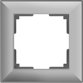 Рамка на 1 пост (серебряный) WL14-Frame-01